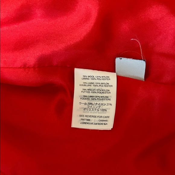 J Crew Stadium Wool blend Zip Front Jacket, Size 8 - Picture 5 of 11